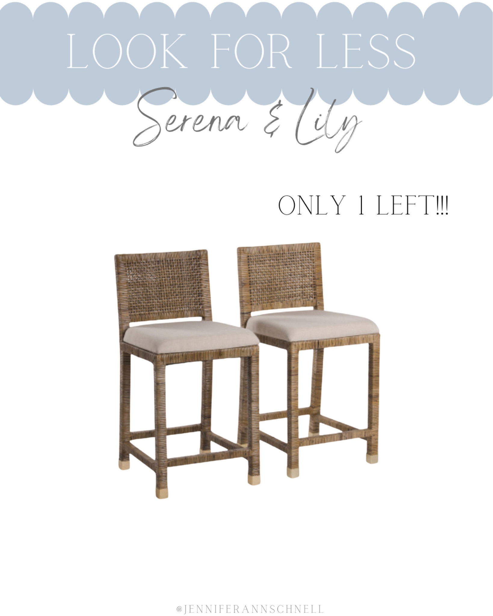 Only 1 left of this Serena & Lily Balboa counter stool dupe!! Comes as a set of 2.

rattan counter stool, Serena & Lily dupe, Serena & Lily look for less, coastal kitchen, coastal home decor, coastal style, coastal grandmother, woven counter stool

#LTKFind #LTKsalealert #LTKhome