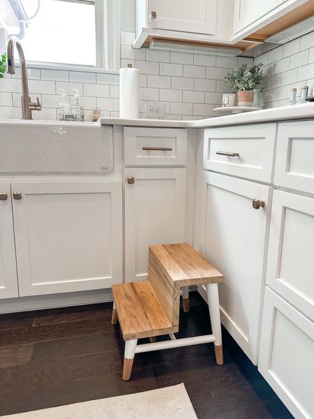 Serena and lily sale ends today! Get 20% off site wide. I love this step stool in outlet kitchen so Josie can get to the counter or sink to wash her hands. Also linking the floor protectors we use that don’t come off with lots of sliding! 

#LTKhome