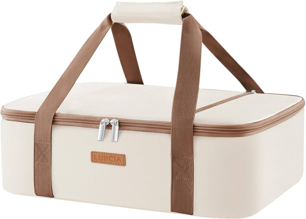 Insulated Casserole Carrier for Hot or Cold Food, Lasagna Lugger Tote for Potluck Parties/Picnic/... | Amazon (US)