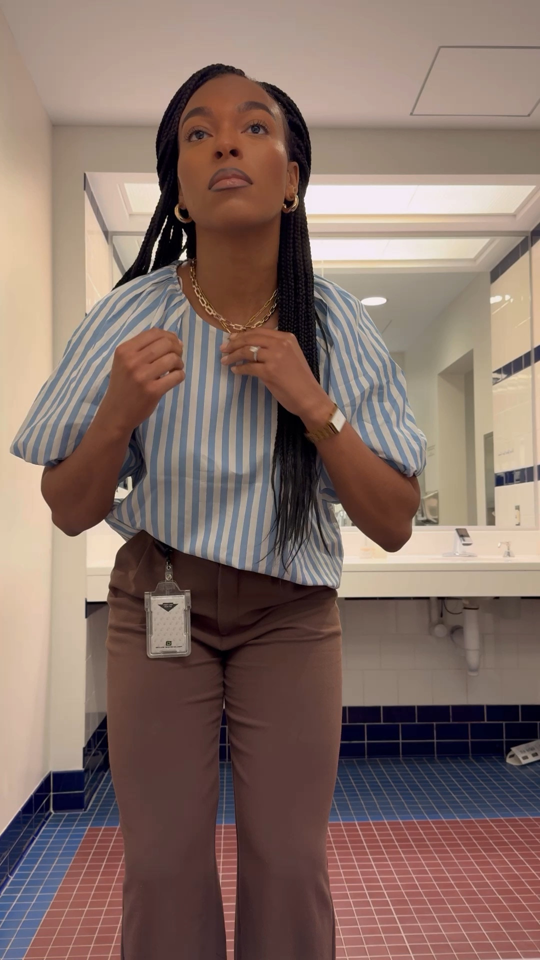 Blouse runs tts - wearing a medium 

#LTKStyleTip #LTKWorkwear #LTKSeasonal