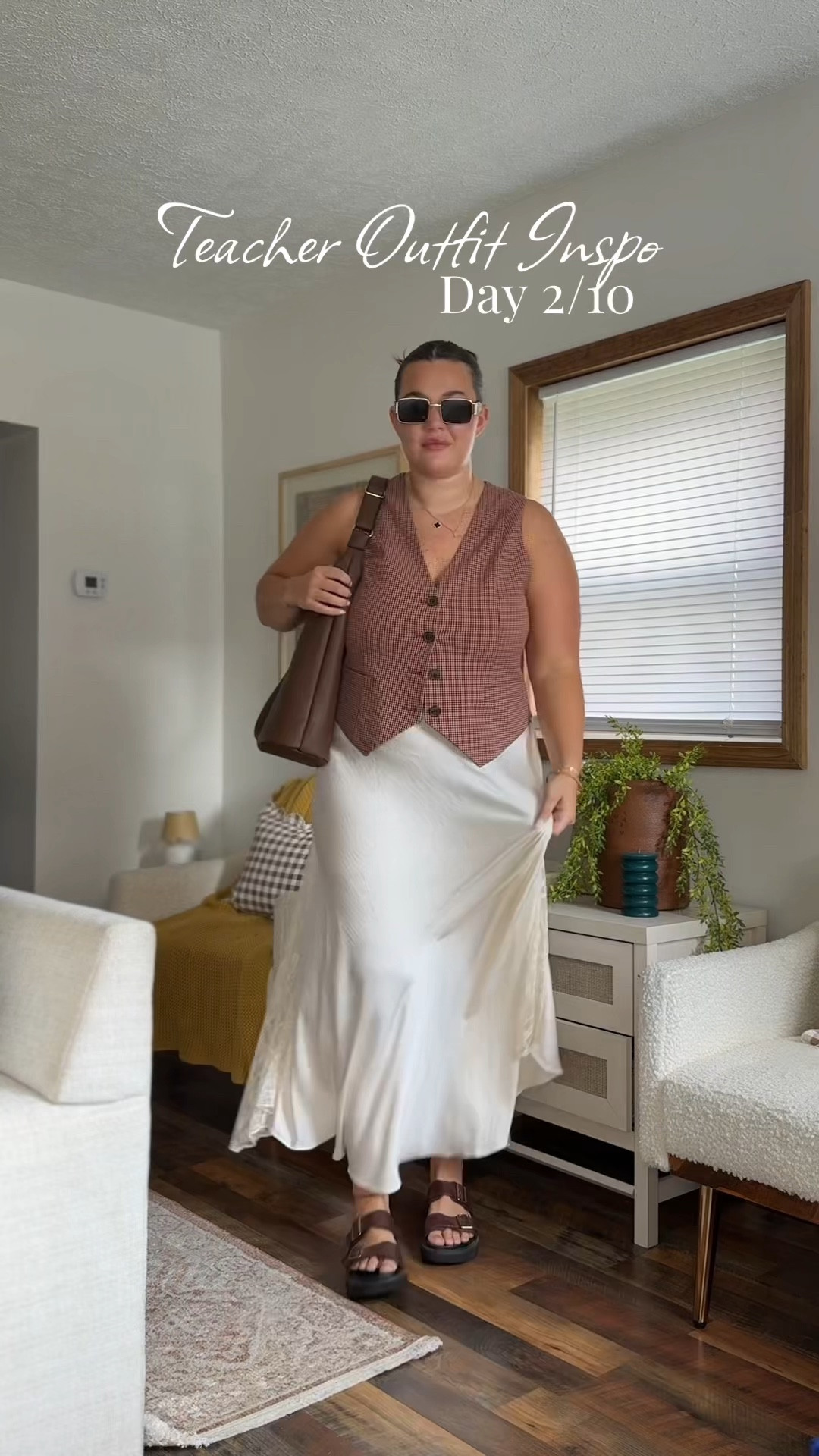 Vest is old from target 🫶🏽 
Large in skirt 

#LTKMidsize #LTKSeasonal #LTKStyleTip