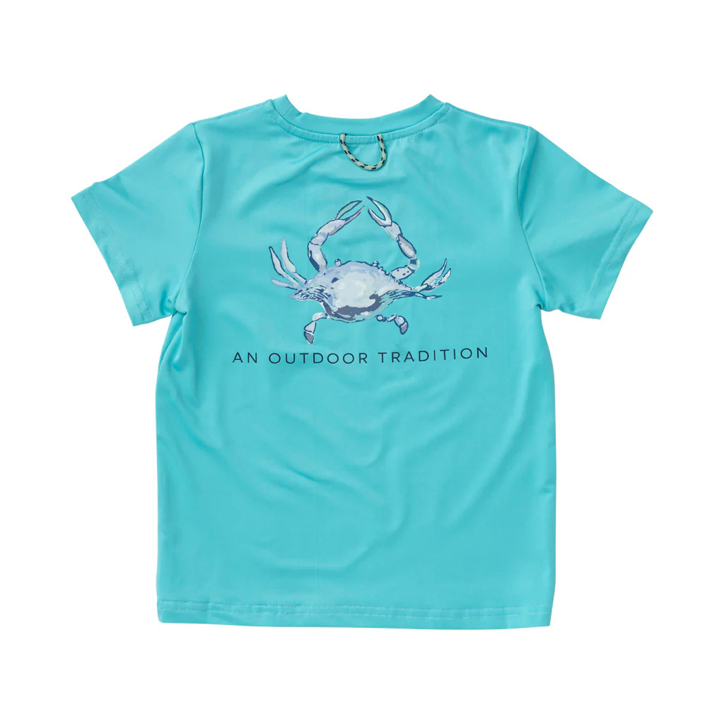 Boys Pro Performance Fishing Tee with Crab Art | PRODOH