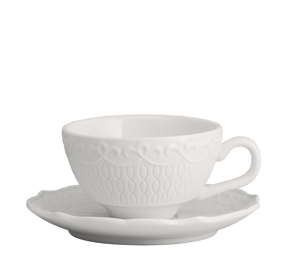 Ever Porcelain Espresso Cup &amp; Saucer - Set of 6 | Pottery Barn (US)