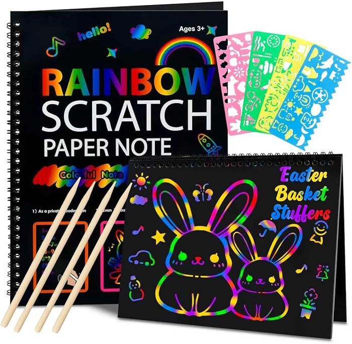 Easter Basket Stuffers for Teens: Scratch Paper Art Crafts Back to School Classroom Teacher Suppl... | Amazon (US)