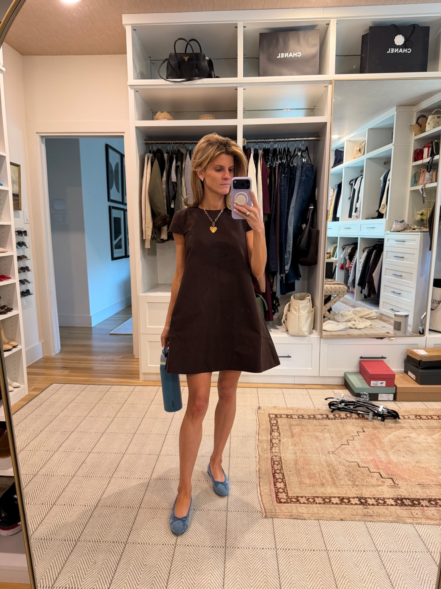 Staud mini chocolate dress (wearing size 0)