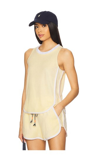 Loop Terry Tank Top in Lemon Tint | Revolve Clothing (Global)