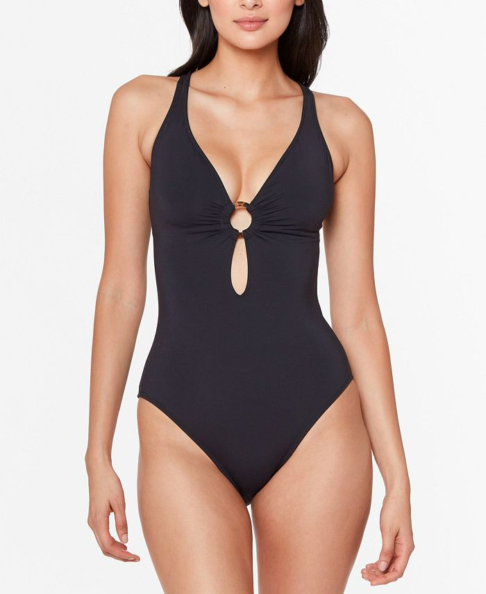 Bleu by Rod Beattie Ring Me Up Over-the-Shoulder X-Back Mio One-Piece Swimsuit & Reviews - Swimsu... | Macys (US)