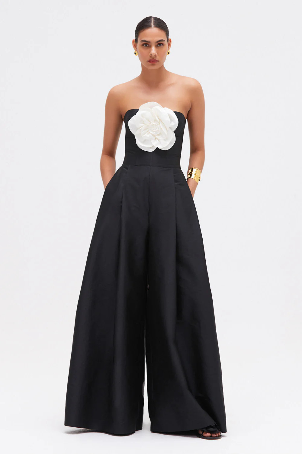 TAFFETA BLOOM JUMPSUIT | PatBO