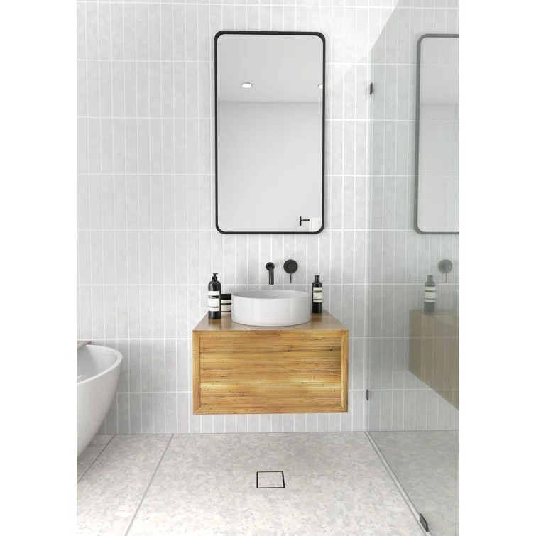 Radius Corner Modern & Contemporary Bathroom/Vanity Mirror | Wayfair North America