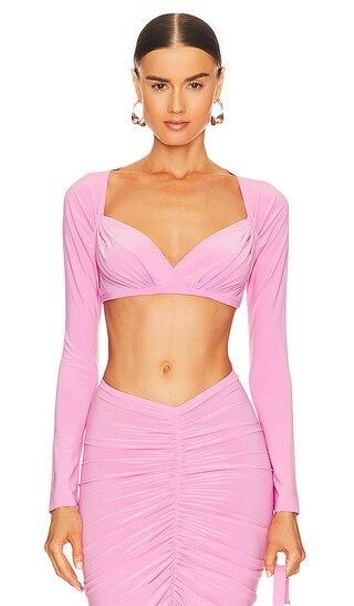 Cropped Sweetheart Top in Candy Pink | Revolve Clothing (Global)