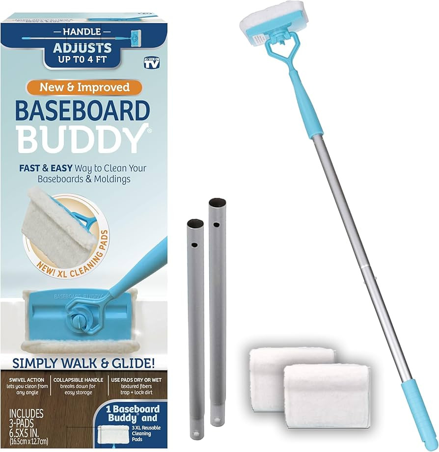 Baseboard Buddy | Lightweight Home Cleaning Essential, Perfect for Baseboards, Moldings & Walls, ... | Amazon (US)
