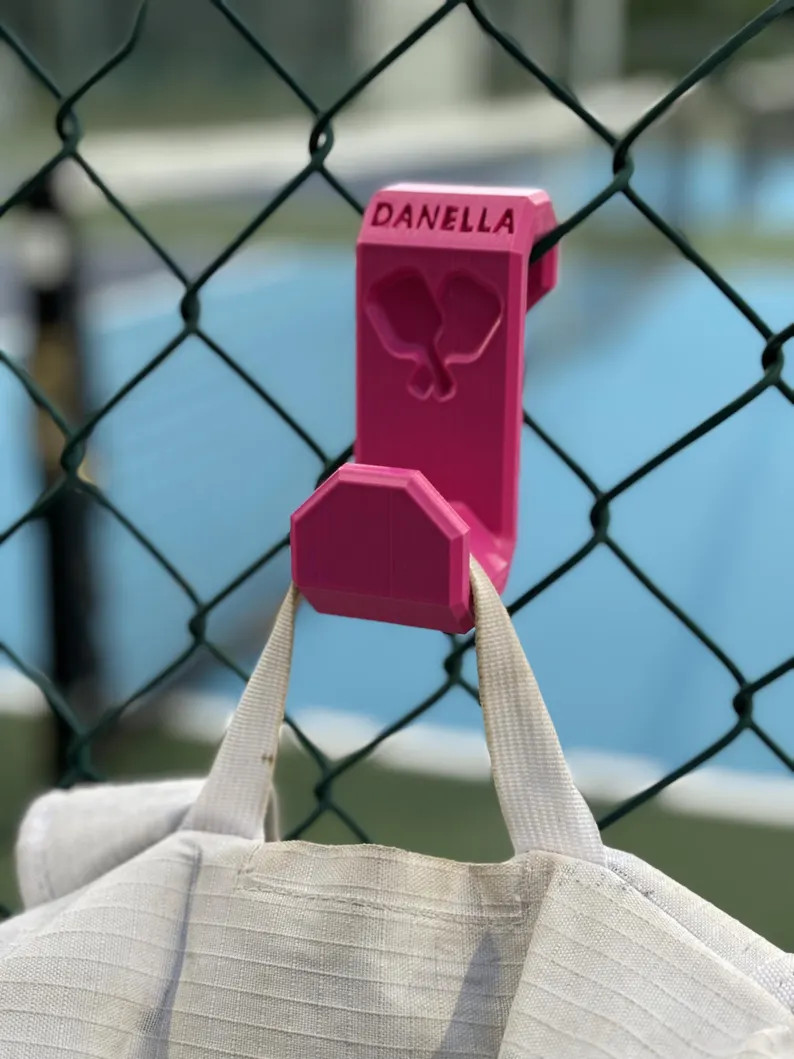 Pickleball Bag Hook Easy attachment to the fence UV Light and Heat resistance with YOUR NAME | Etsy (US)
