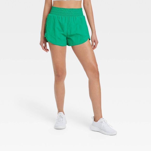 Women's Crinkle Tulip Run Shorts 3" - All in Motion™ | Target