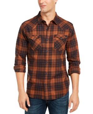 Levi's Men's Plaid Flannel Shirt | Macys (US)