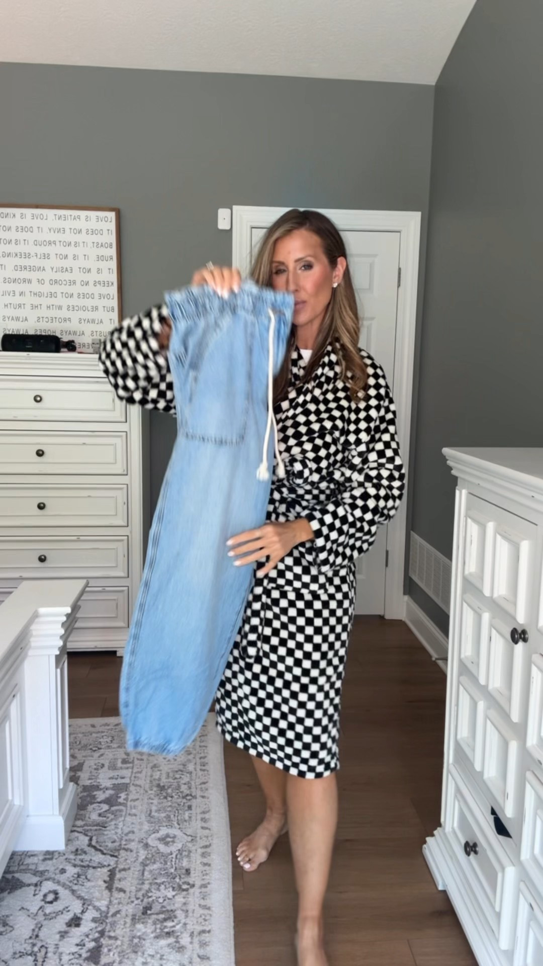 What I’m wearing Mom of two boys on summer break :/ Size 8L denim joggers 

#LTKMidsize #LTKFindsUnder50 #LTKOver40