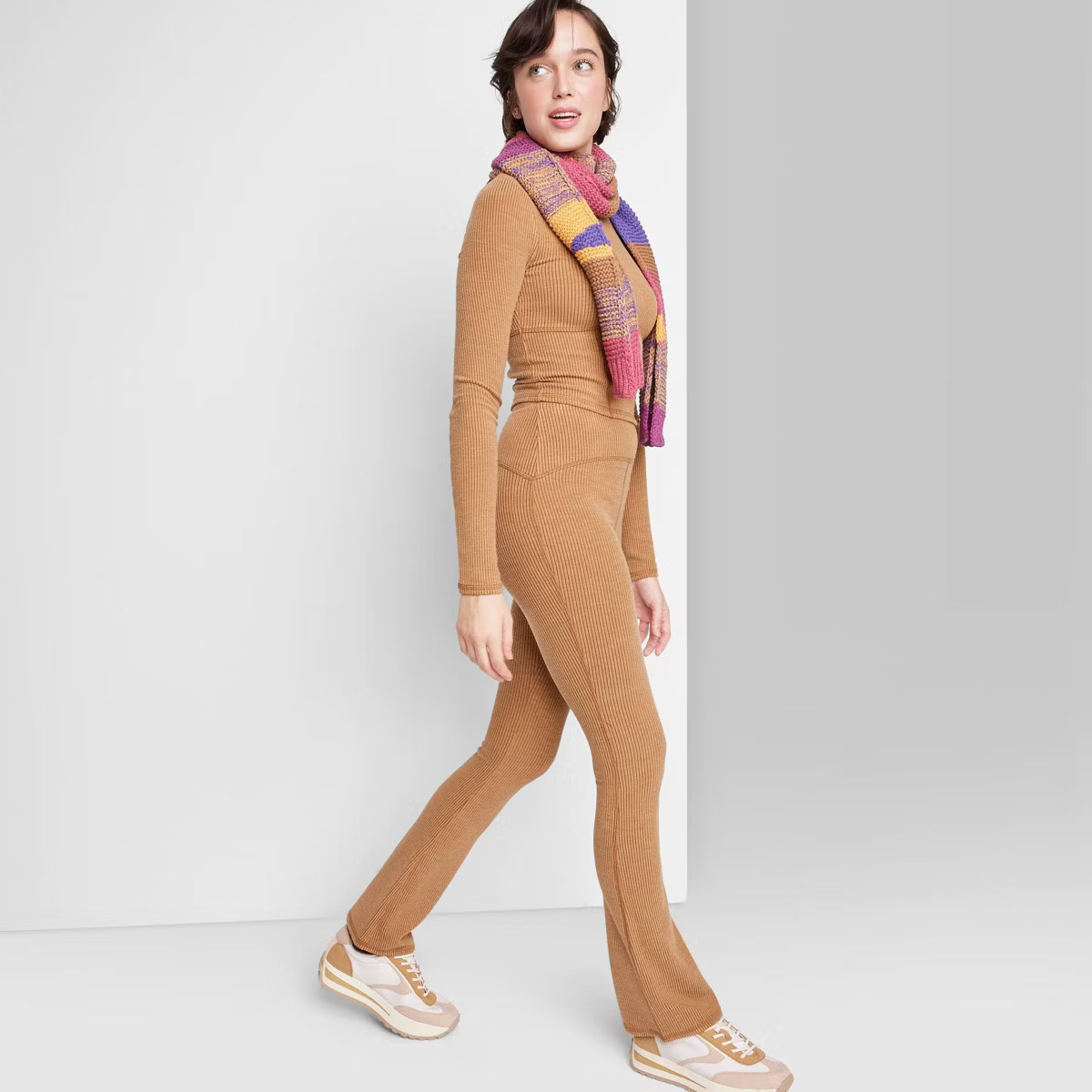 Women's Ribbed Flare Leggings - Wild Fable™ | Target