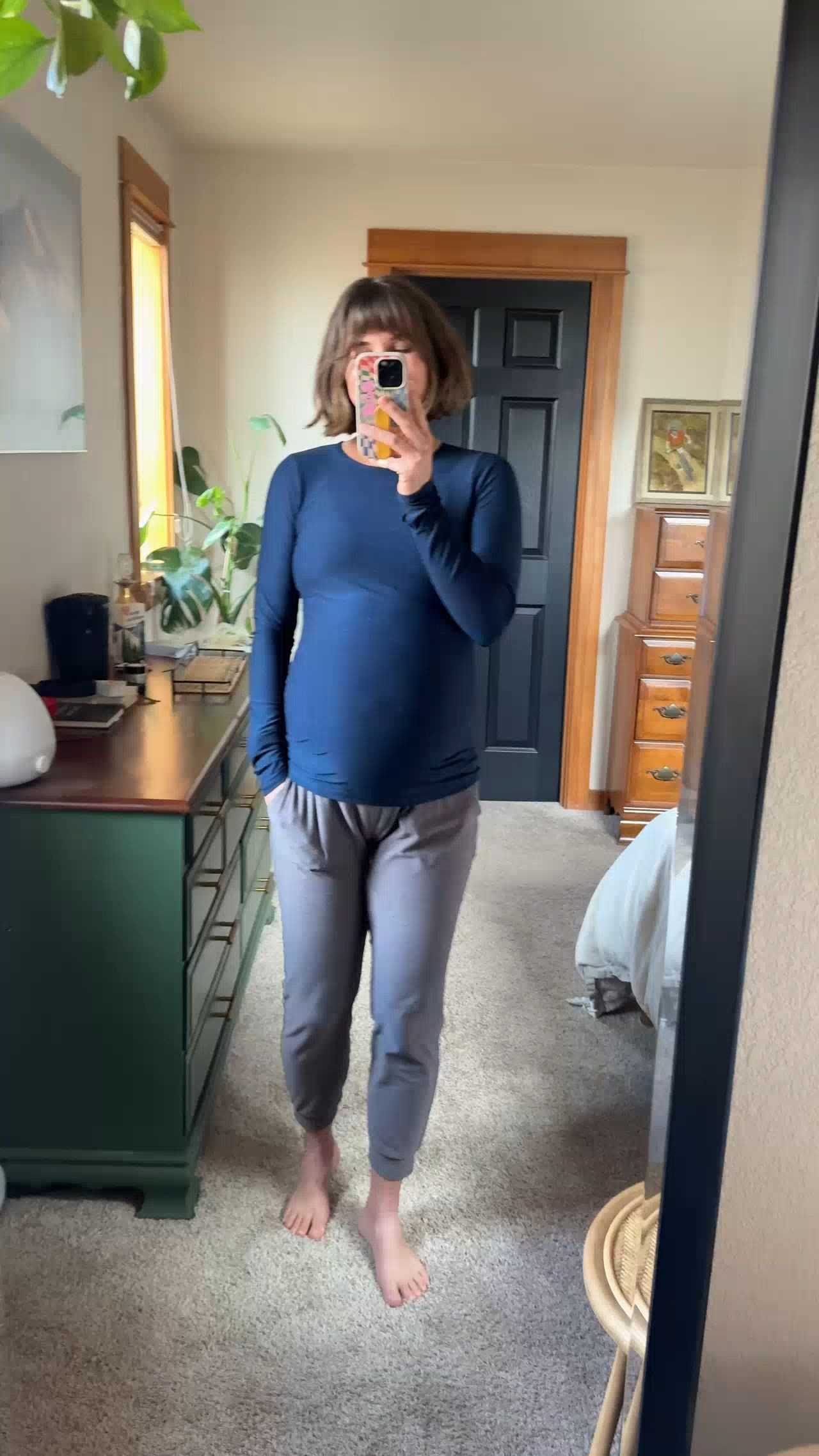 The ultimate cozy maternity outfit! I lived in these maternity sweatpants my entire pregnancy! 

 #LTKootd #LTKmomlife #LTKBump