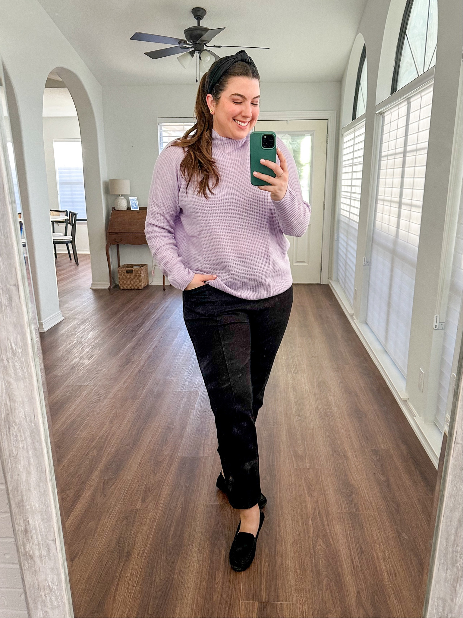 Workwear #ootd 1/11/24 

Cashmere sweater is 50% off today - runs TTS 

Womens business professional workwear and business casual workwear and office outfits midsize outfit midsize style 

#LTKmidsize #LTKworkwear #LTKsalealert