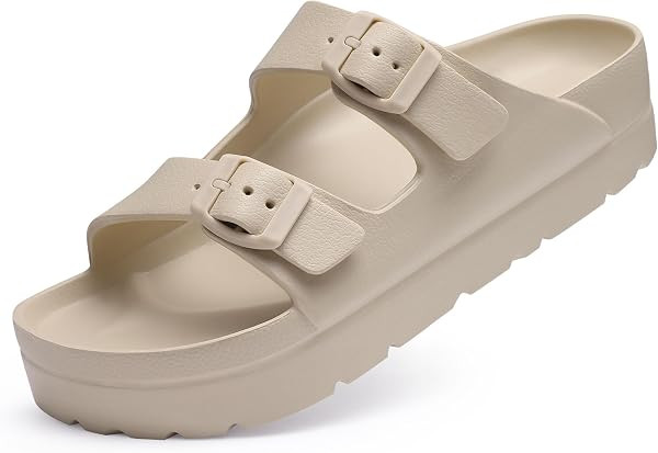 Goosecret Women's Comfortable Arch Support Walking Platform Sandals | Amazon (US)