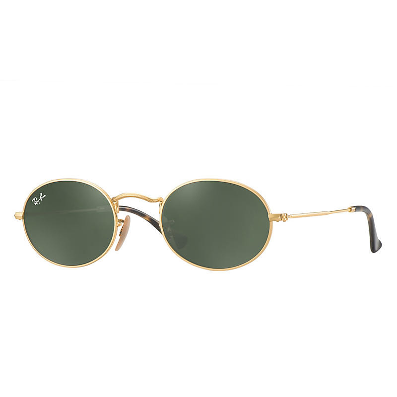 Ray-Ban Oval Flat Lenses Gold | Ray-Ban (US)