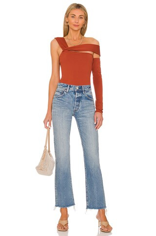 Camila Coelho Tavaris Bodysuit in Redwood from Revolve.com | Revolve Clothing (Global)