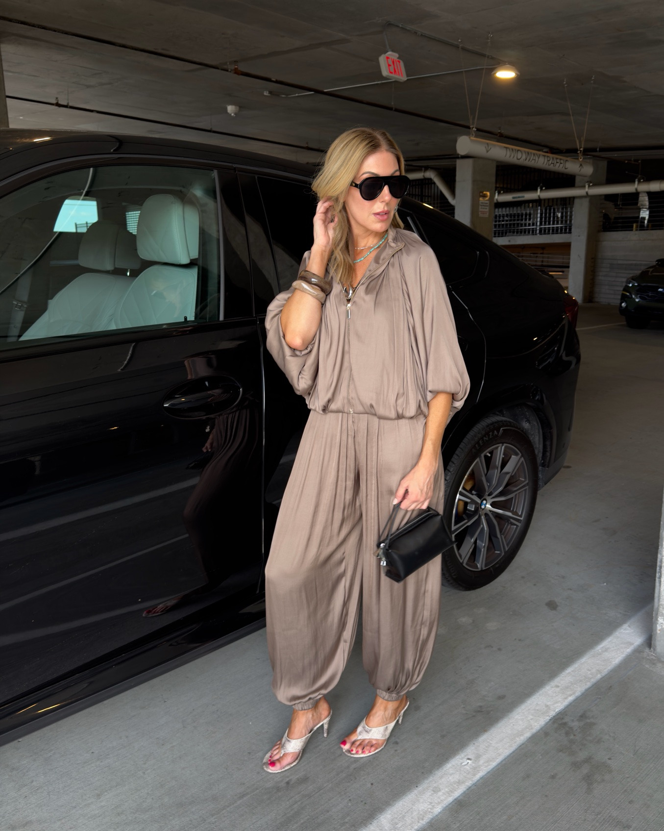 One of my favorite Zara finds right now. This satin set is effortless, chic and so easy to dress up or down. I love it styled together, but both pieces are just as good on their own. Wearing size xs top and size small bottom.

#LTKootd #LTKOver40 #LTKWorkwear