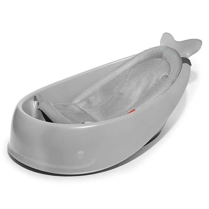 Skip Hop Baby Bath Tub, 3-Stage Smart Sling Tub, Moby, Grey | Amazon (US)
