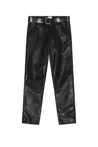 Saint Laurent Leather Pant in Black | FWRD 