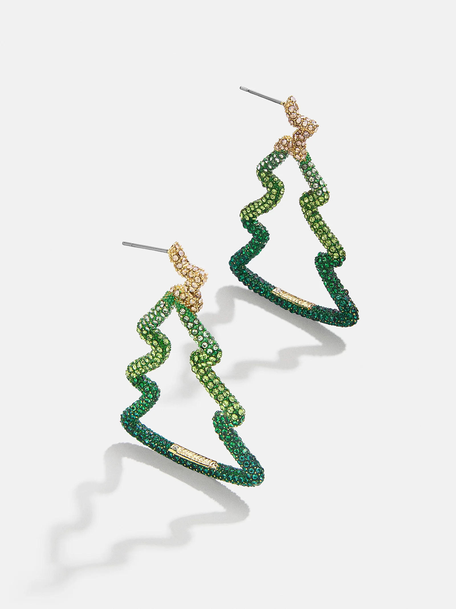 Spruce It Up Earrings - Outline Christmas Tree | BaubleBar (US)