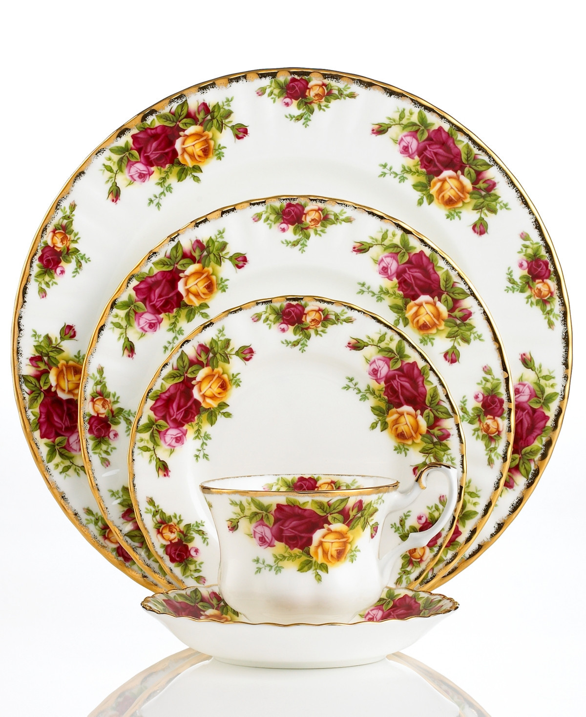 Royal Albert Old Country Roses 5-Piece Place Setting | Macy's