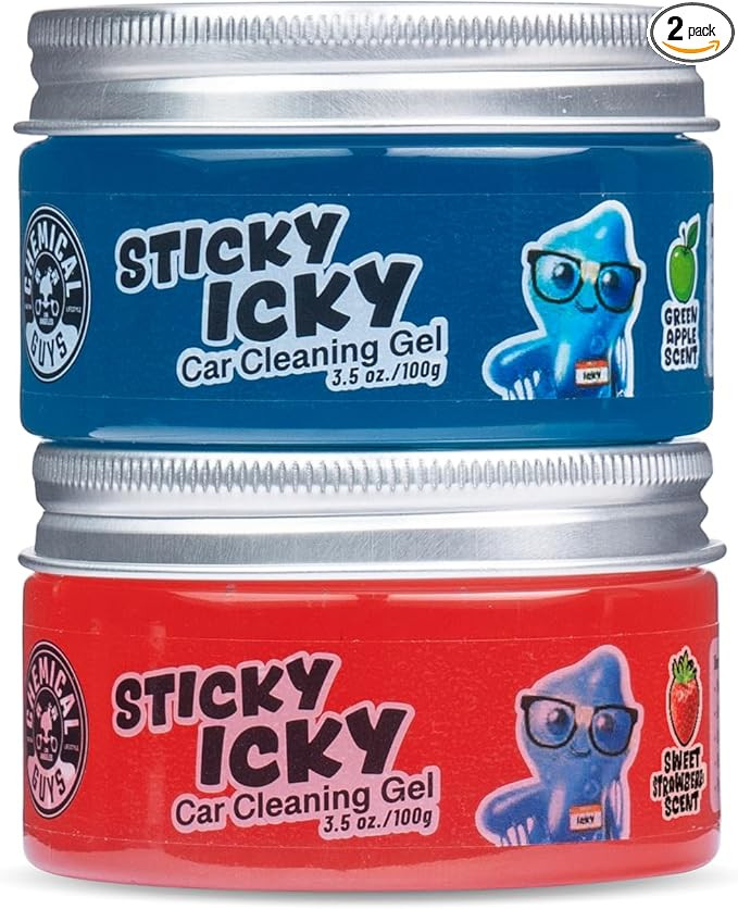 Chemical Guys Sticky Icky Car Cleaning Gel, Green Apple & Sweet Strawberry Scent - Detailing Kit,... | Amazon (US)