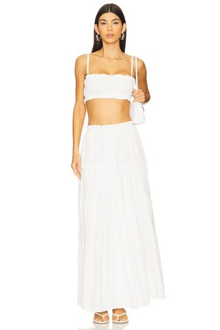 MORE TO COME Mora Maxi Skirt Set in White from Revolve.com | Revolve Clothing (Global)