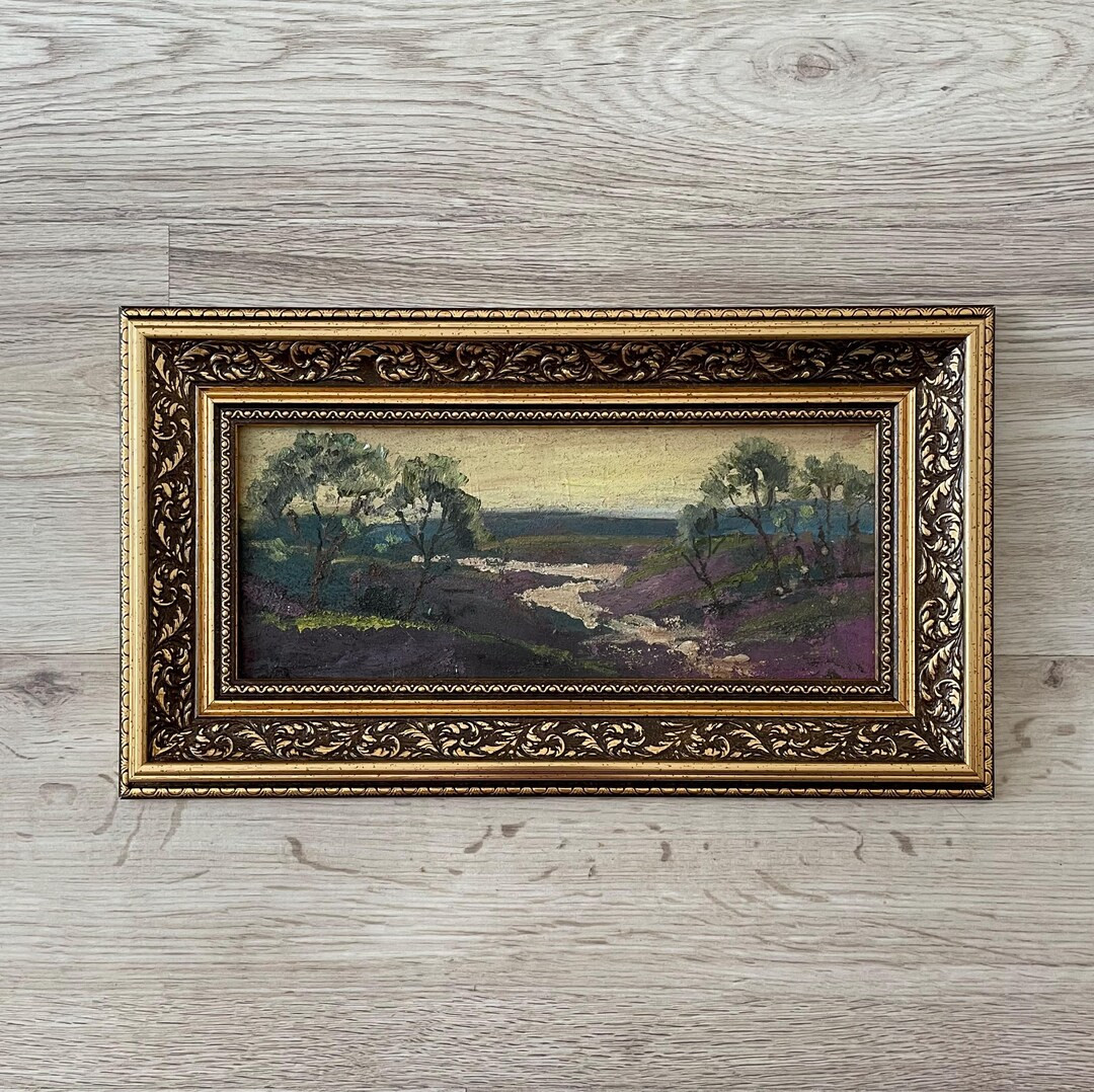 Antique Original Oil Painting Framed Signed - Etsy | Etsy (US)