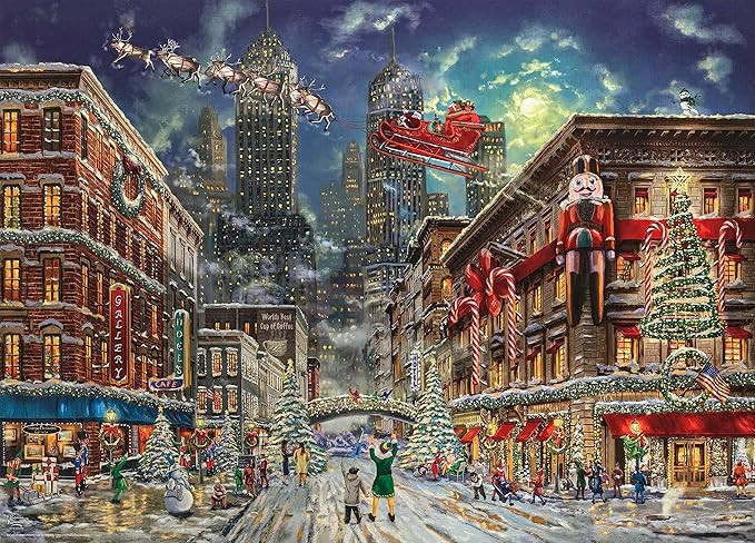 Ceaco - Thomas Kinkade Christmas - Elf - 1000 Piece Jigsaw Puzzle, 8" L x 8" W | Amazon (US)