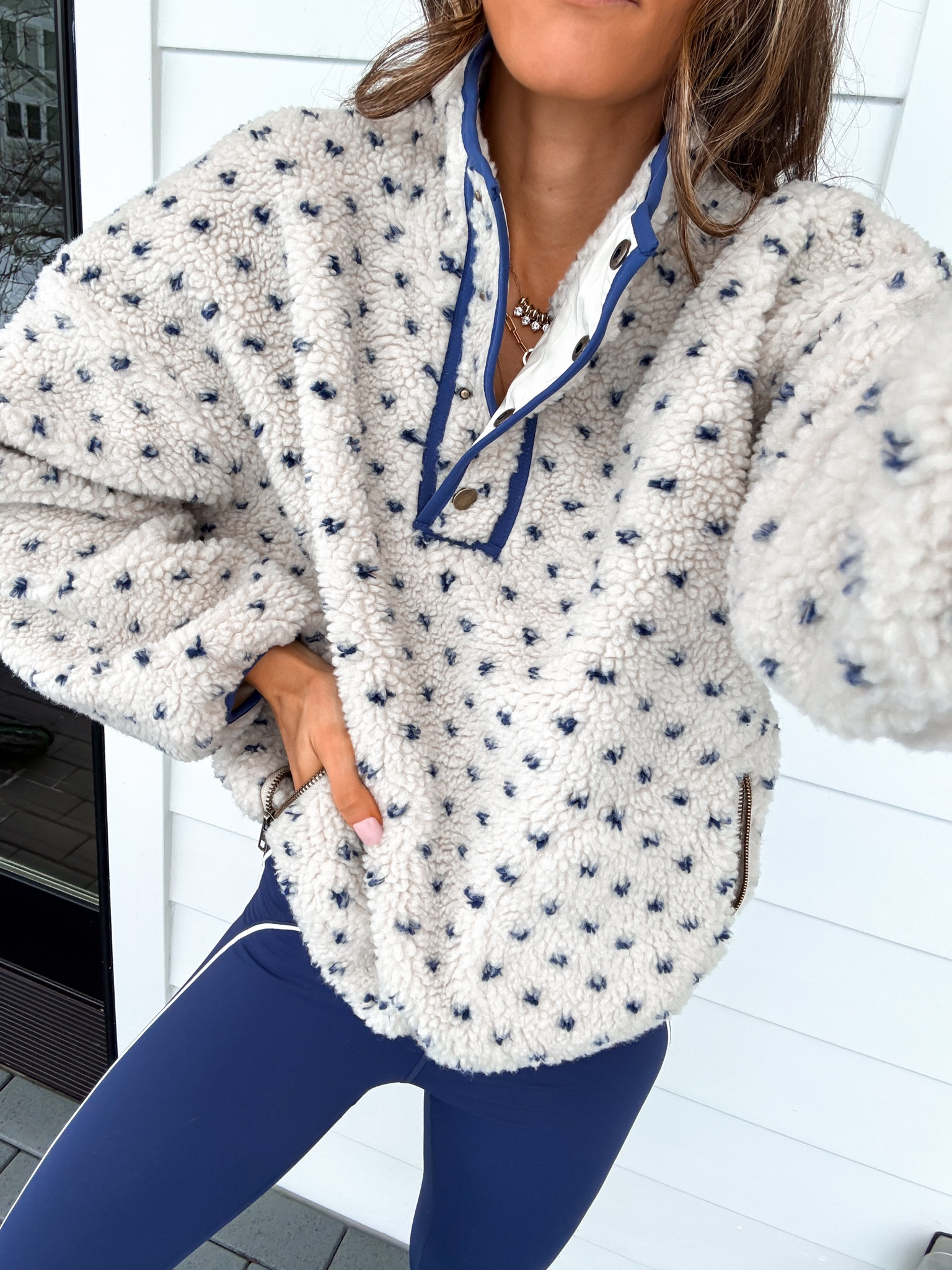 Wearing a small button fleece

Cold Weather outfit 

#LTKSeasonal #LTKfitnessgoals #LTKselfcare