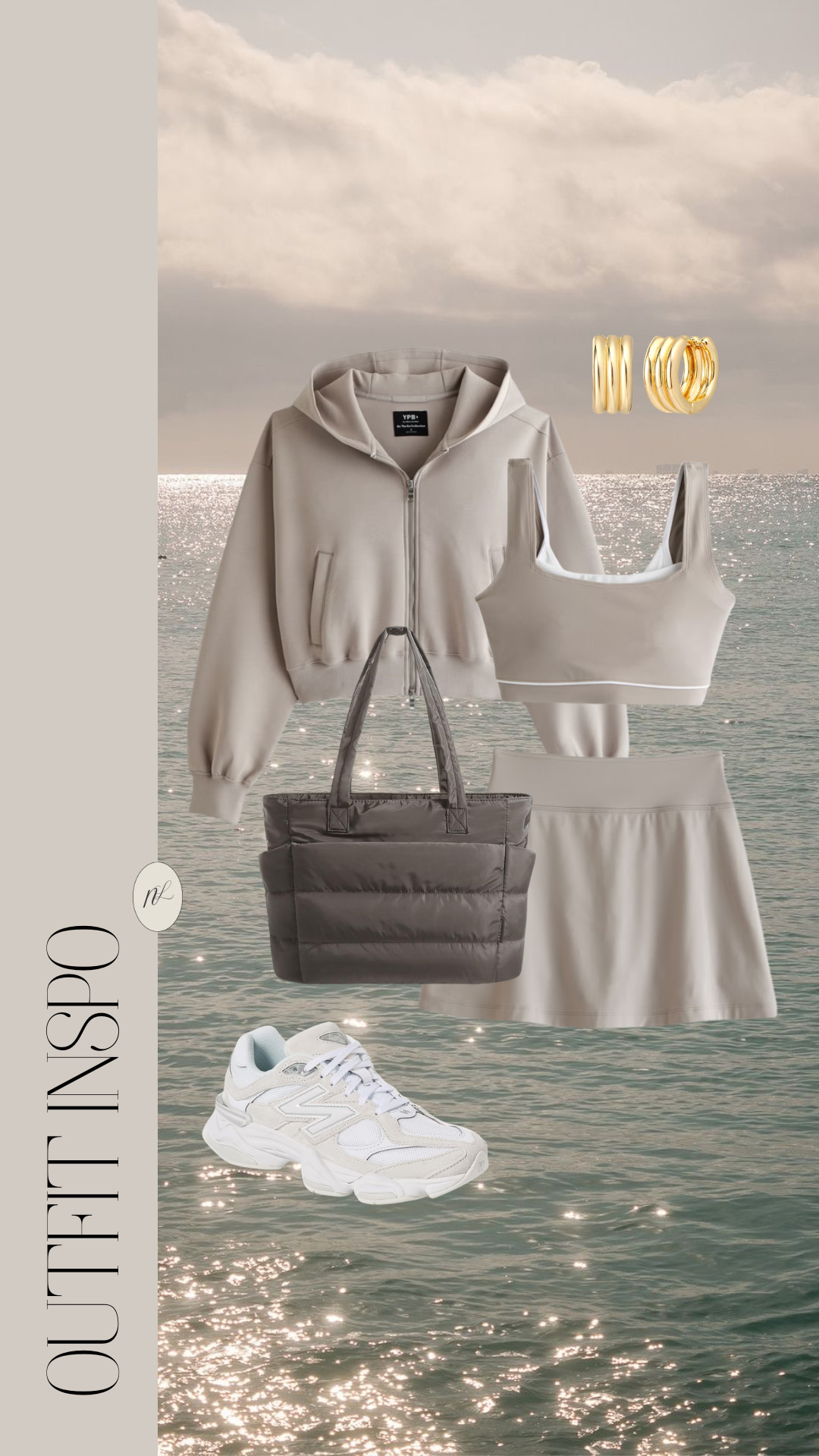Summer beige athleisure skort set with new balance sneakers.

#LTKootd #LTKSeasonal #LTKU