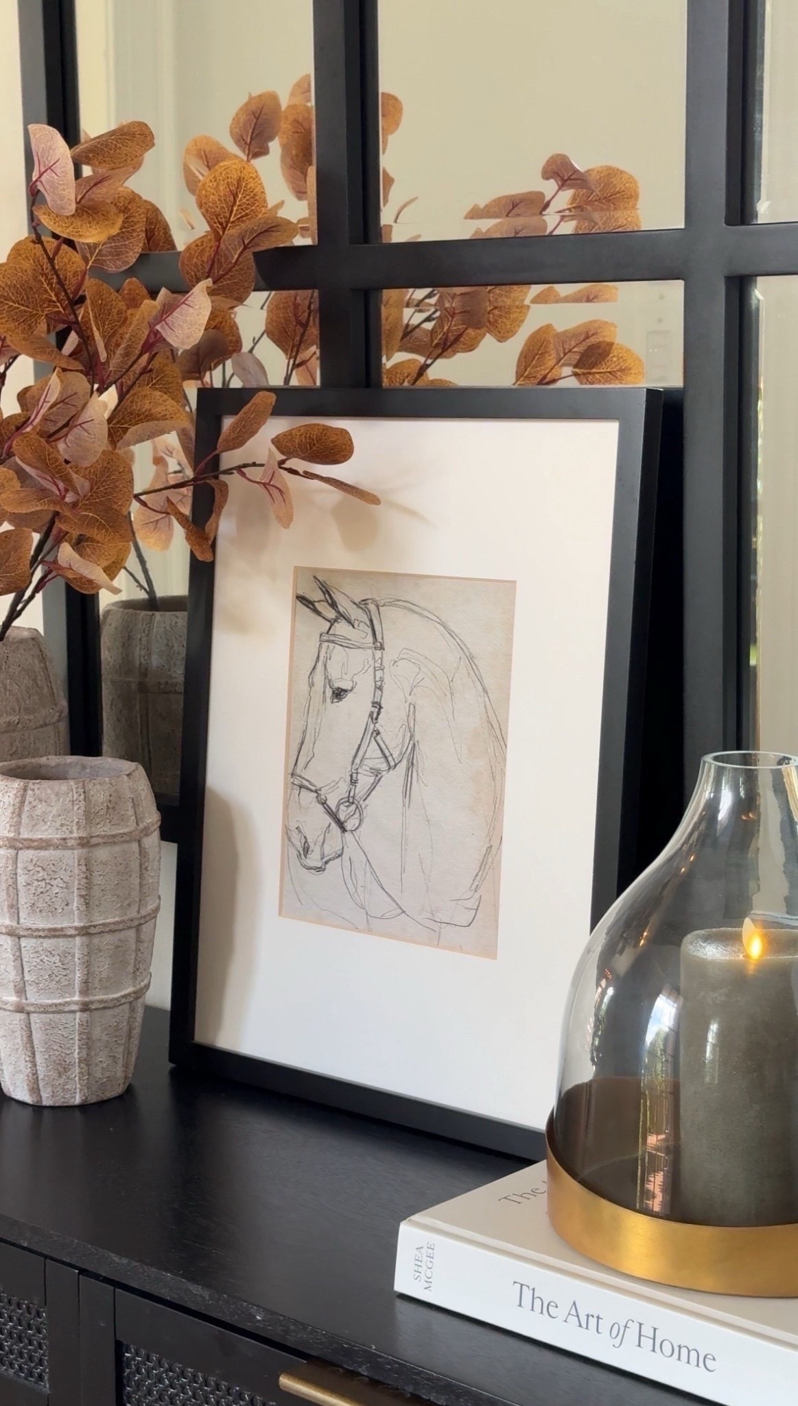 Loving how this entryway table came together—simple styling with the horse sketch as the focal point. It adds the perfect touch of character while keeping the space neutral and inviting.
#EntrywayDecor #HomeStyling #NeutralHome #TableDecor #InteriorInspo #HomeDetails #HorseArt #HomeDesign #LTKFinds

#LTKSeasonal #LTKHome