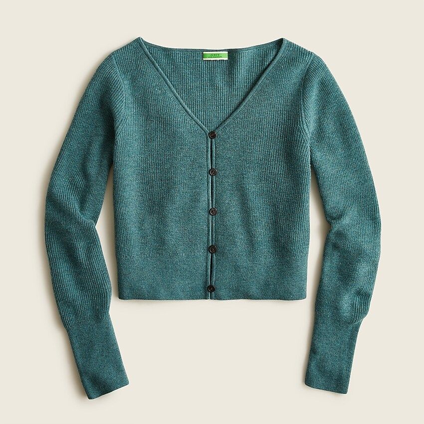 Limited-edition cropped featherweight cashmere cardigan | J.Crew US