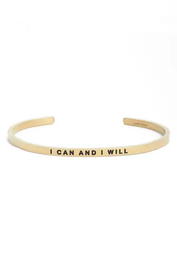 Women's Mantraband I Can And I Will Cuff Bracelet | Nordstrom