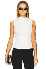 Theory Subtle Drape Top in Ivory from Revolve.com | Revolve Clothing (Global)