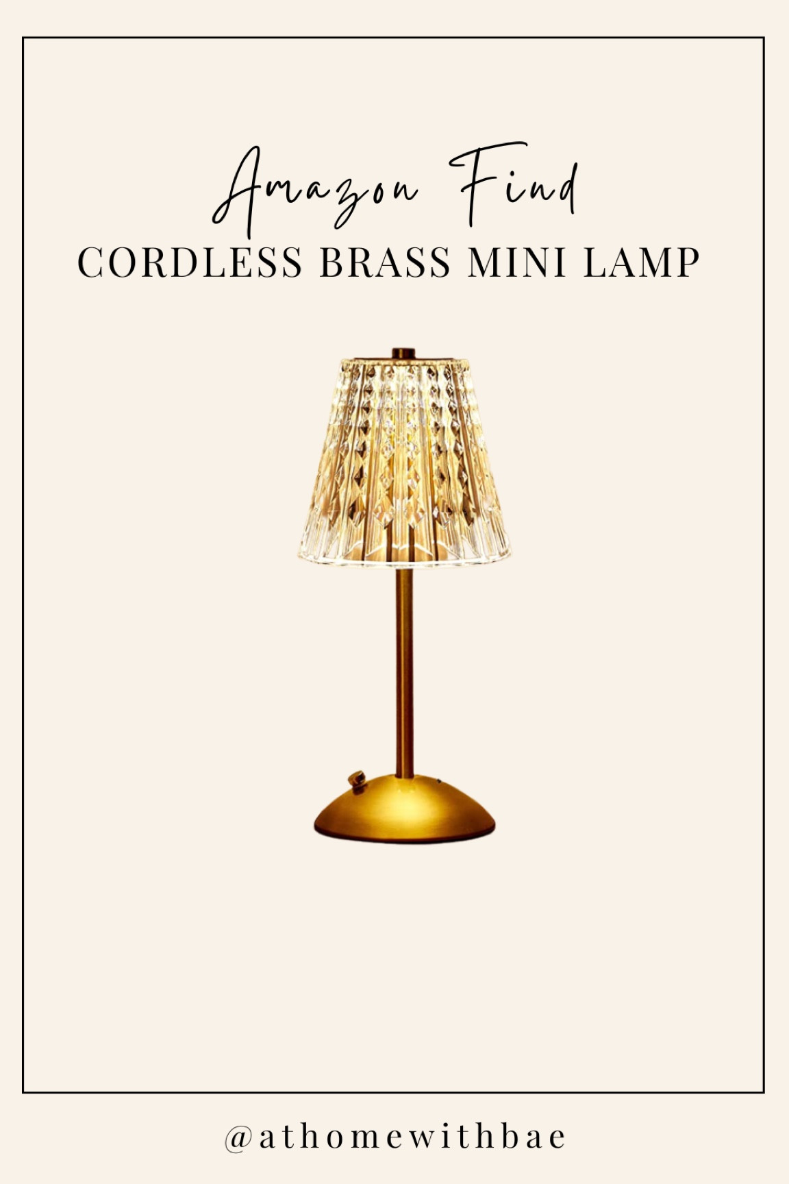The cutest cordless table lamp! 