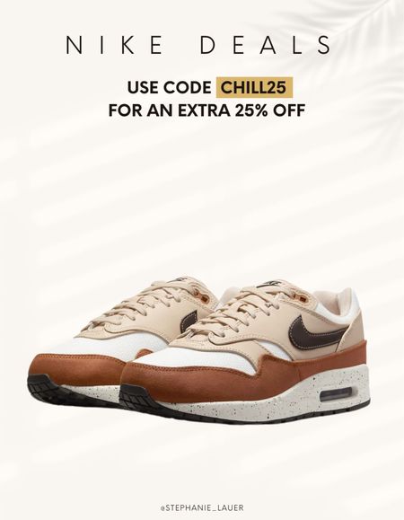 Bring the Heat: Use code CHILL25 to an extra 25% off for these Nike Air Max 1 '87 Women's Shoes

#LTKActive #LTKSaleAlert #LTKShoeCrush