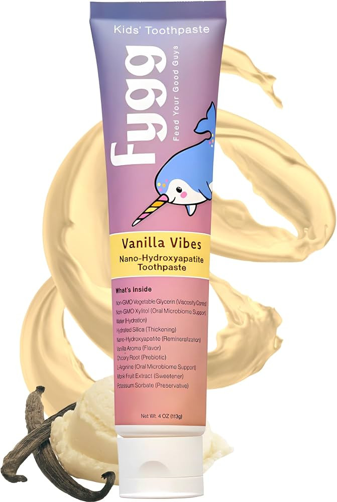 Fygg Nano Hydroxyapatite Toothpaste (Vanillia Vibes) | Vanilla Kids Tooth Paste with Prebiotics (... | Amazon (US)