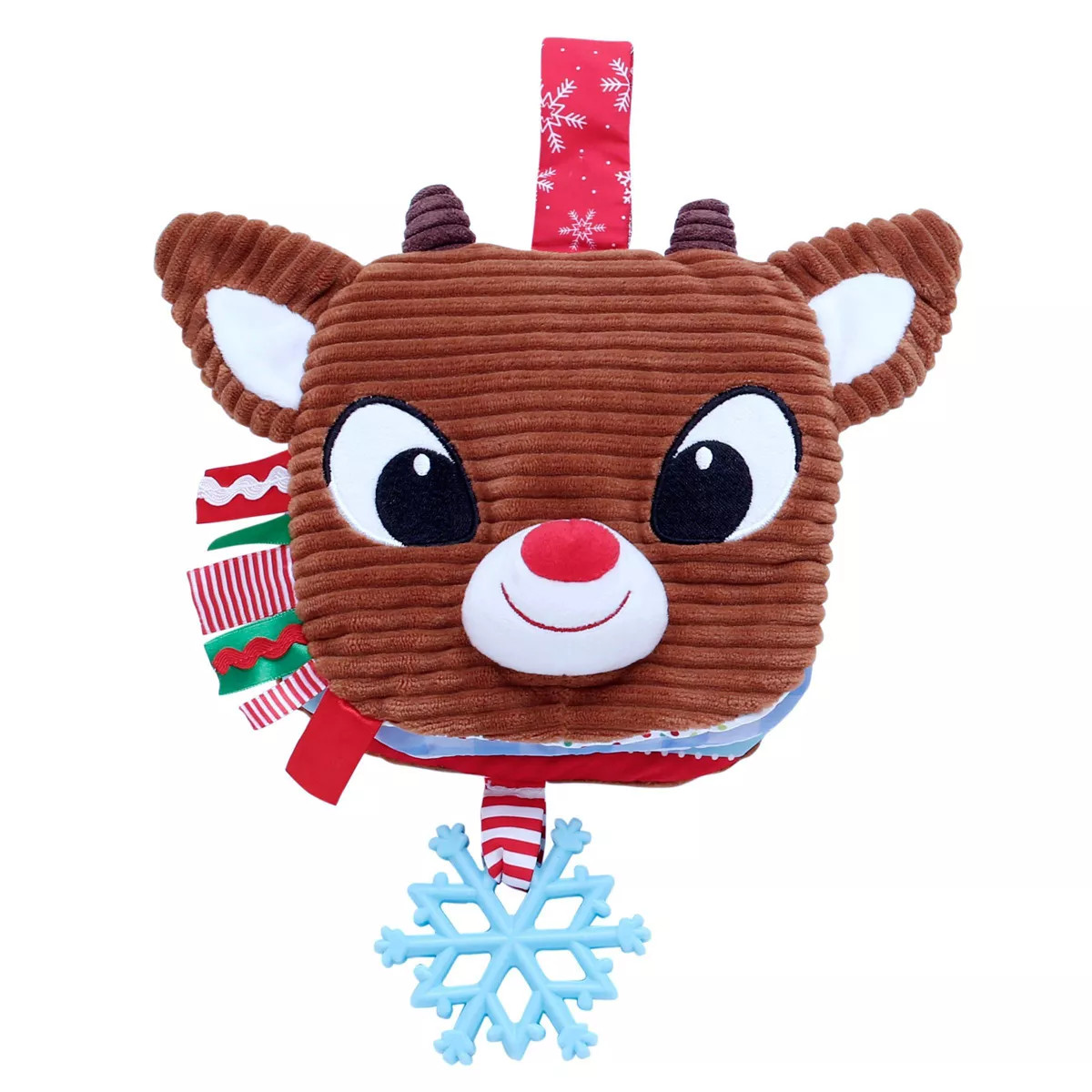 Rudolph the Red-Nosed Reindeer 6" Rudolph Plush Book with Teether - Christmas | Target