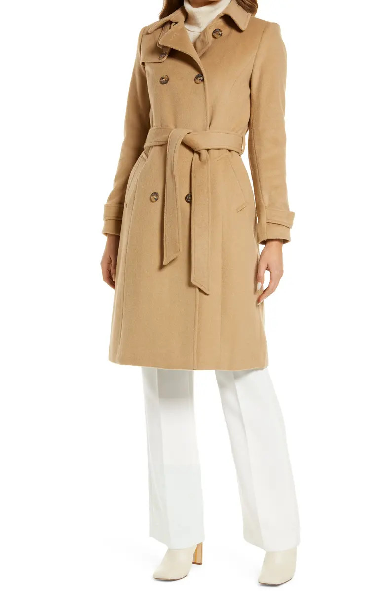 Lauren Ralph Lauren Wool Blend Trench Coat | Nordstrom | Nordstrom