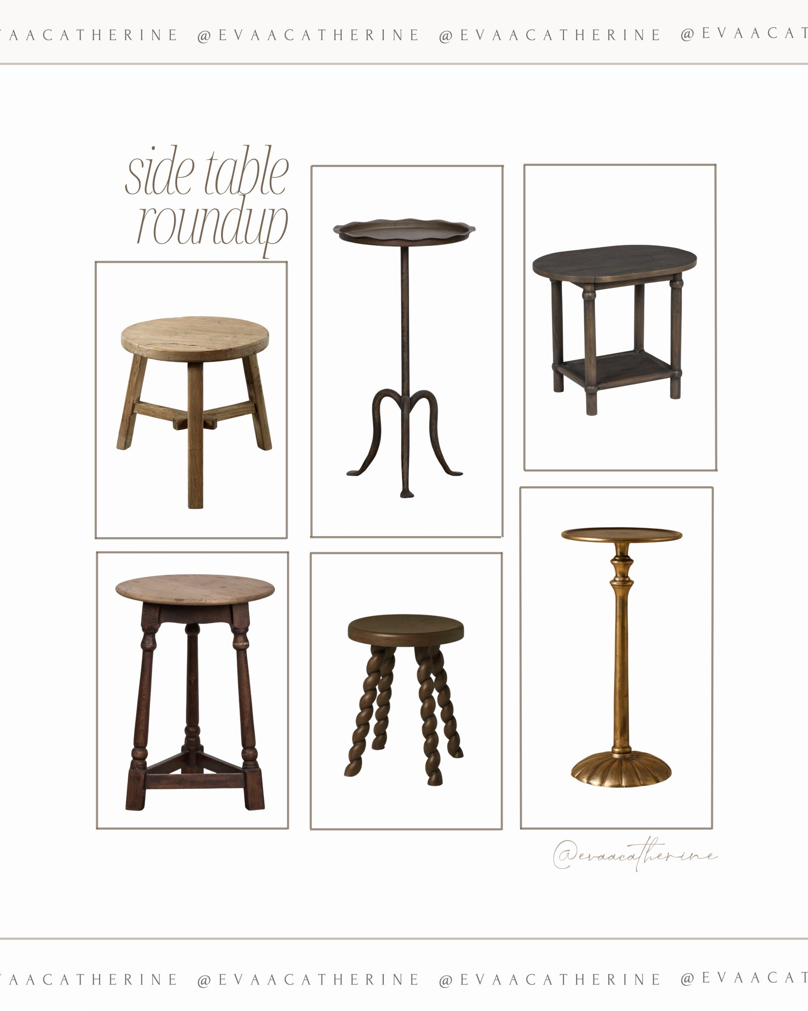 Side table roundup of some of my favorite styles right now. I always look for pieces that feel timeless and a little collected — warm wood finishes, vintage-inspired shapes, and smaller accent tables that can move easily between a living room, bedroom, or reading corner. These are the kinds of side tables that add character without overwhelming a space and work beautifully with neutral, layered interiors.

#sidetable #accenttable #neutralhome #livingroomdecor #homedecor

side table ideas accent table neutral home decor living room side table vintage style furniture wood side table small end table bedside table styling traditional furniture warm wood furniture timeless home decor collected home style living room styling classic interior style end table decor furniture finds

#LTKHome