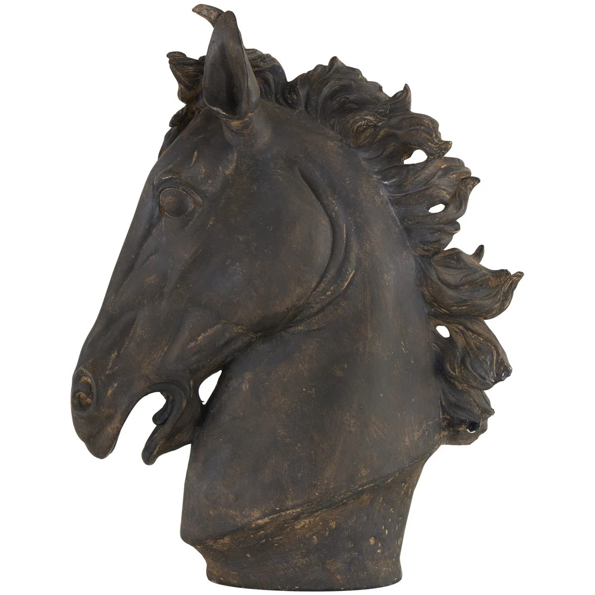 Dorn Brown Polystone Horse Sculpture 22" x 7" x 25" | Wayfair North America