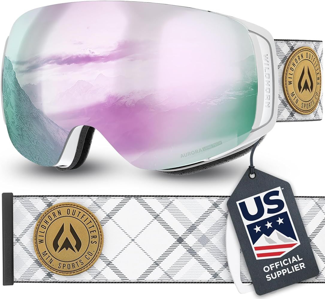 Wildhorn Roca Ski Goggles Men Women Anti-Fog/Scratch 100% UV-Magnetic Lens-Snowboard Snow Goggles... | Amazon (US)