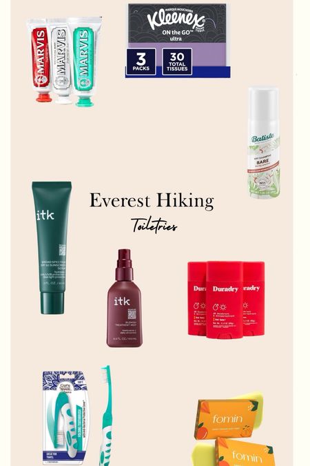 Believe it or not.. here’s all the toiletries I took to hike to Everest! Just the bare necessities  

#LTKActive #LTKbeauty #LTKU