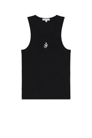 JW Anderson Anchor Embroidery Vest in Black | FWRD 